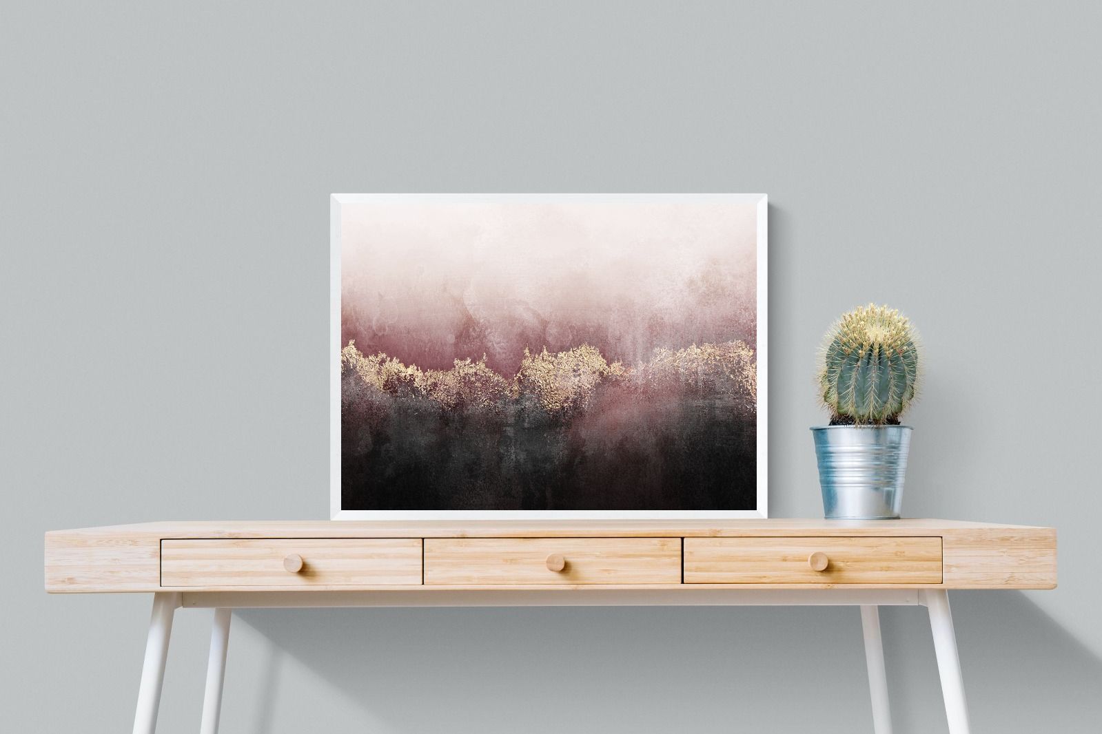 Pink Sky-Wall_Art-80 x 60cm-Mounted Canvas-White-Pixalot