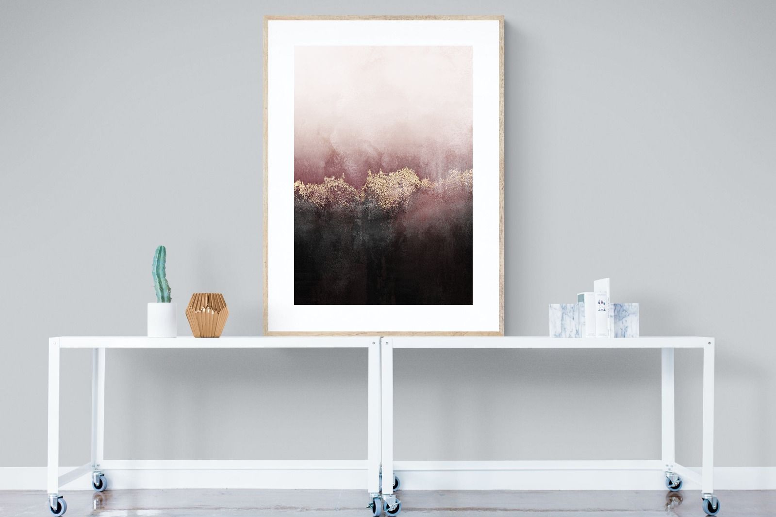 Pink Sky-Wall_Art-90 x 120cm-Framed Print-Wood-Pixalot