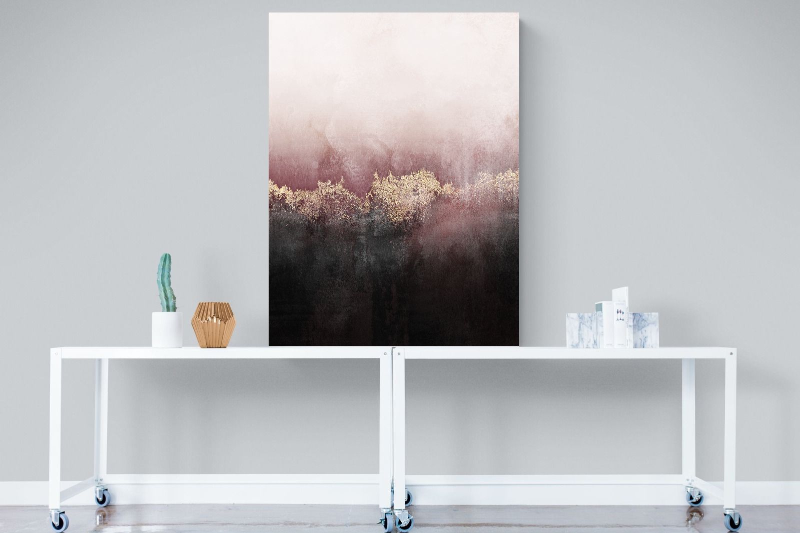 Pink Sky-Wall_Art-90 x 120cm-Mounted Canvas-No Frame-Pixalot