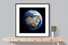 Planet Earth-Wall_Art-100 x 100cm-Framed Print-Black-Pixalot