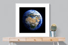Planet Earth-Wall_Art-100 x 100cm-Framed Print-White-Pixalot