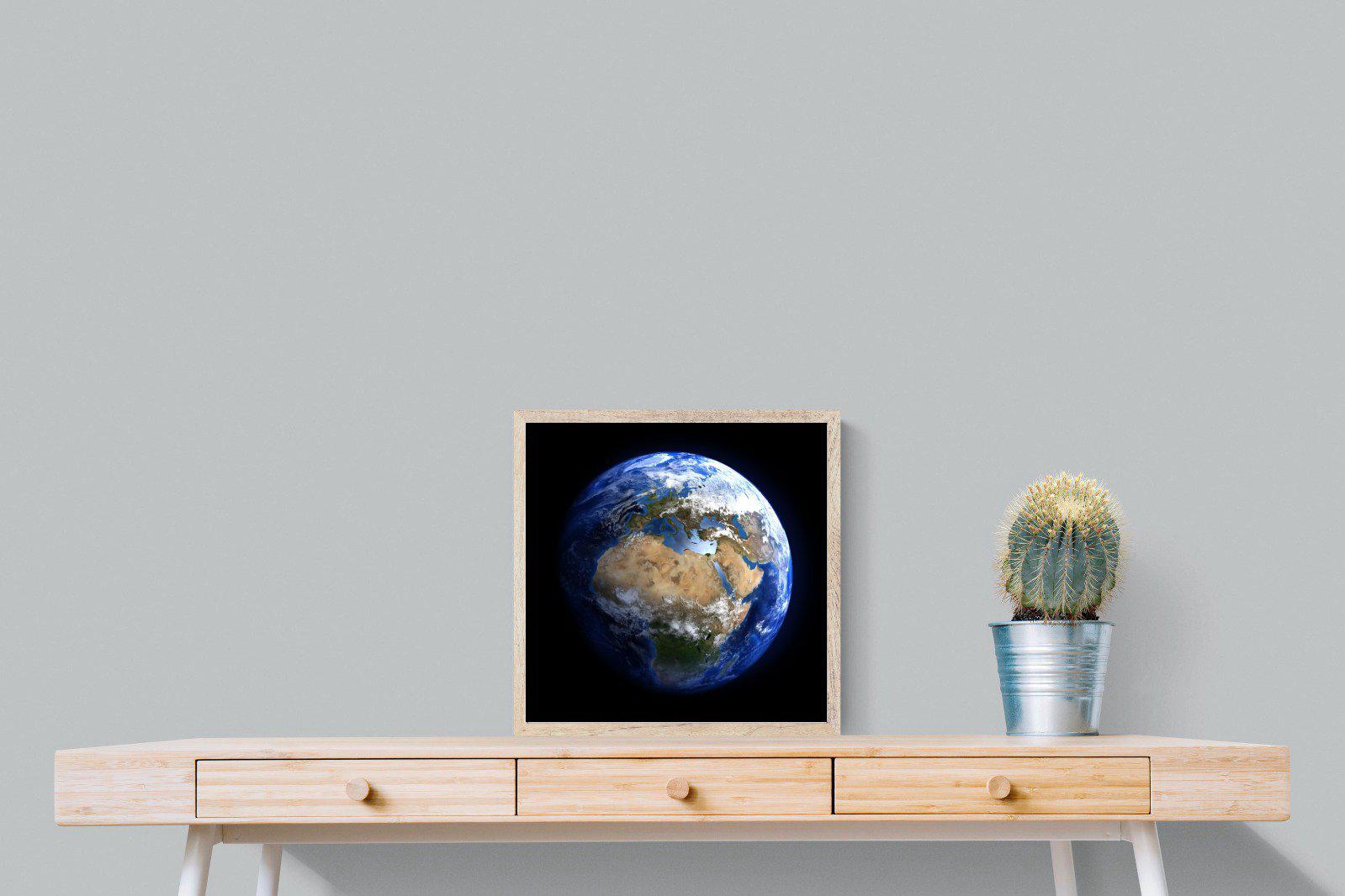 Planet Earth-Wall_Art-50 x 50cm-Mounted Canvas-Wood-Pixalot