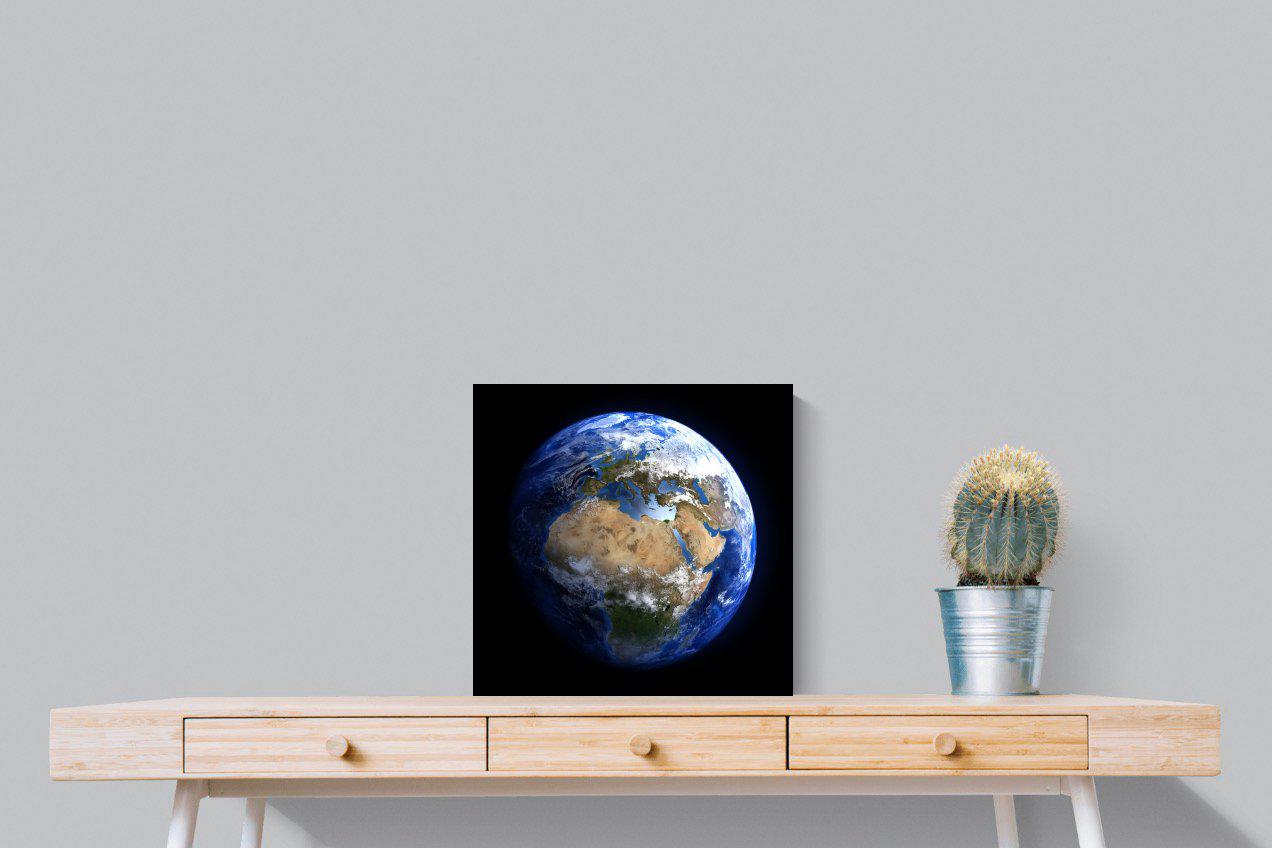 Planet Earth-Wall_Art-50 x 50cm-Mounted Canvas-No Frame-Pixalot