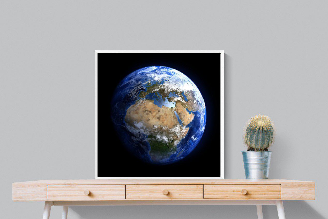 Planet Earth-Wall_Art-80 x 80cm-Mounted Canvas-White-Pixalot