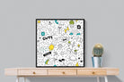 Play Time-Wall_Art-80 x 80cm-Mounted Canvas-Black-Pixalot