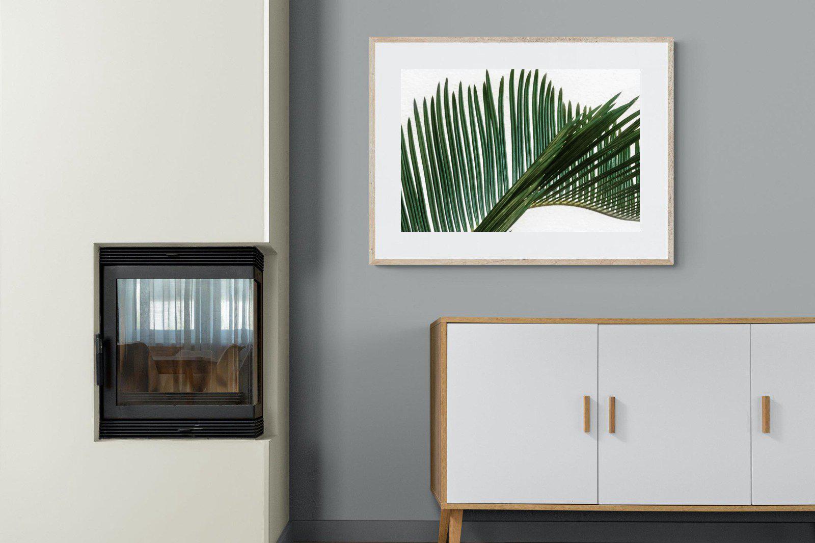 Pointy Frond-Wall_Art-100 x 75cm-Framed Print-Wood-Pixalot