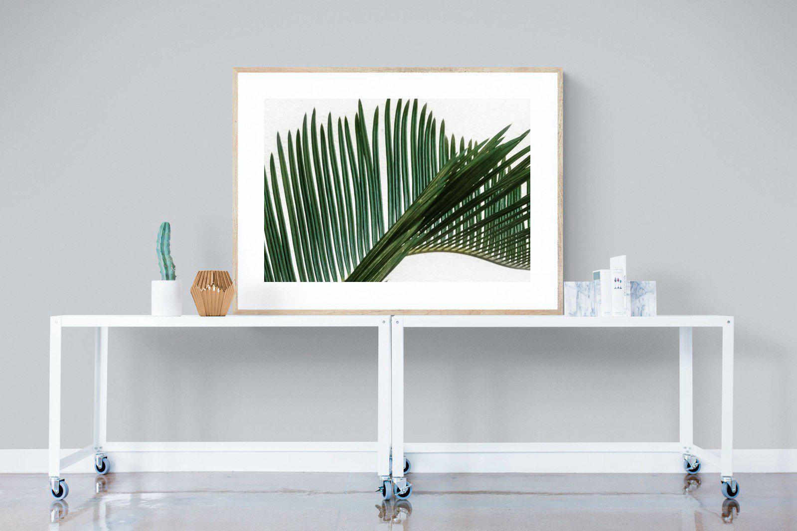 Pointy Frond-Wall_Art-120 x 90cm-Framed Print-Wood-Pixalot
