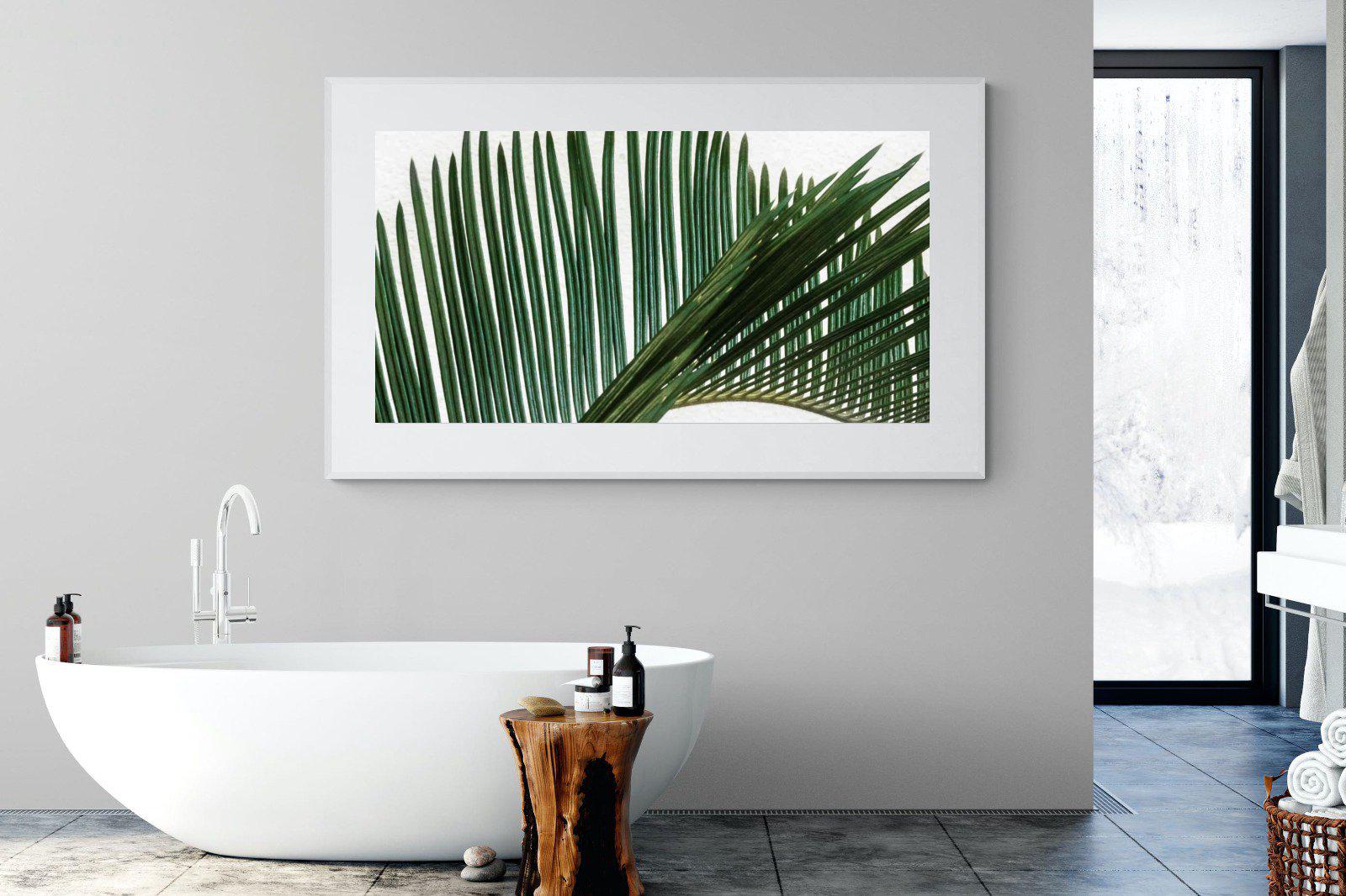 Pointy Frond-Wall_Art-180 x 110cm-Framed Print-White-Pixalot