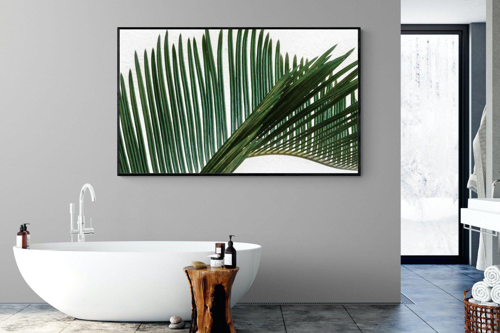 Pointy Frond-Wall_Art-180 x 110cm-Mounted Canvas-Black-Pixalot