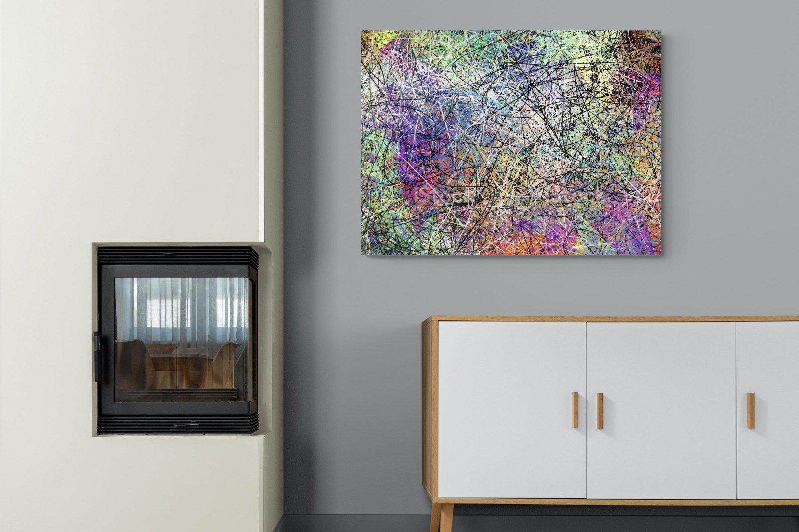 Pollock-Wall_Art-100 x 75cm-Mounted Canvas-No Frame-Pixalot