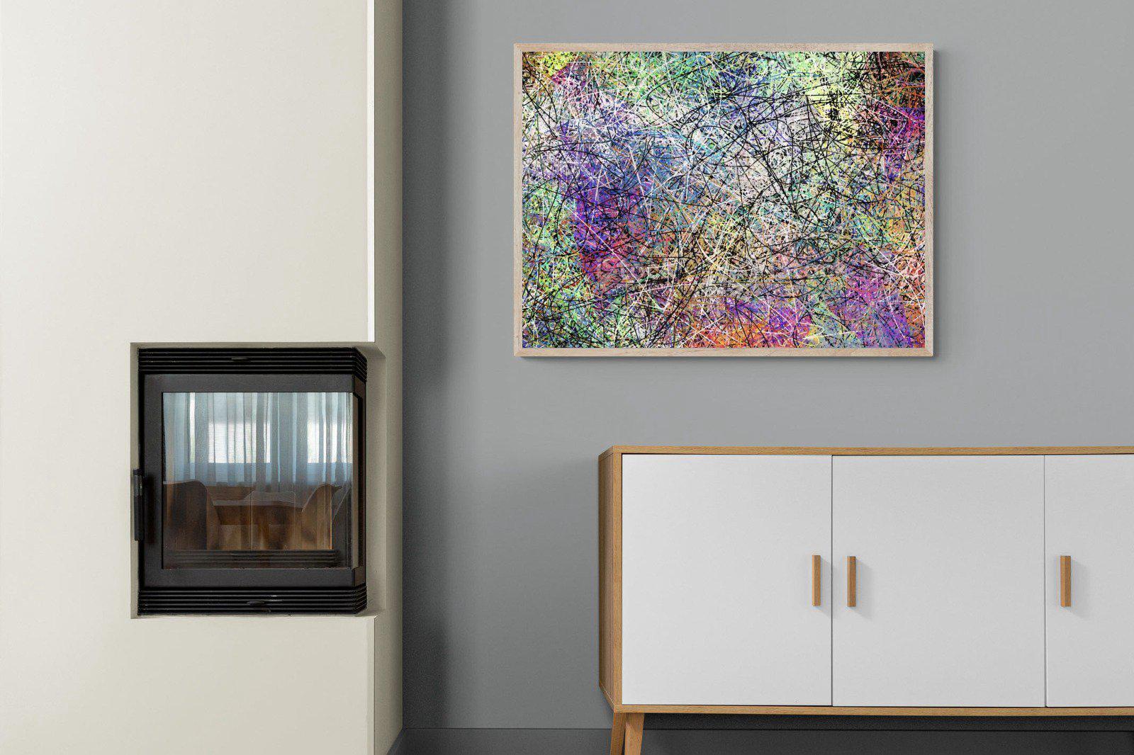 Pollock-Wall_Art-100 x 75cm-Mounted Canvas-Wood-Pixalot