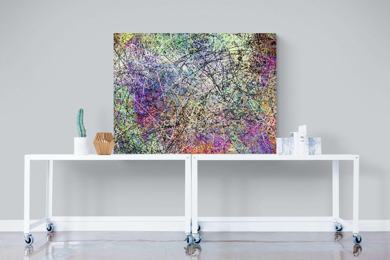 Pollock-Wall_Art-120 x 90cm-Mounted Canvas-No Frame-Pixalot