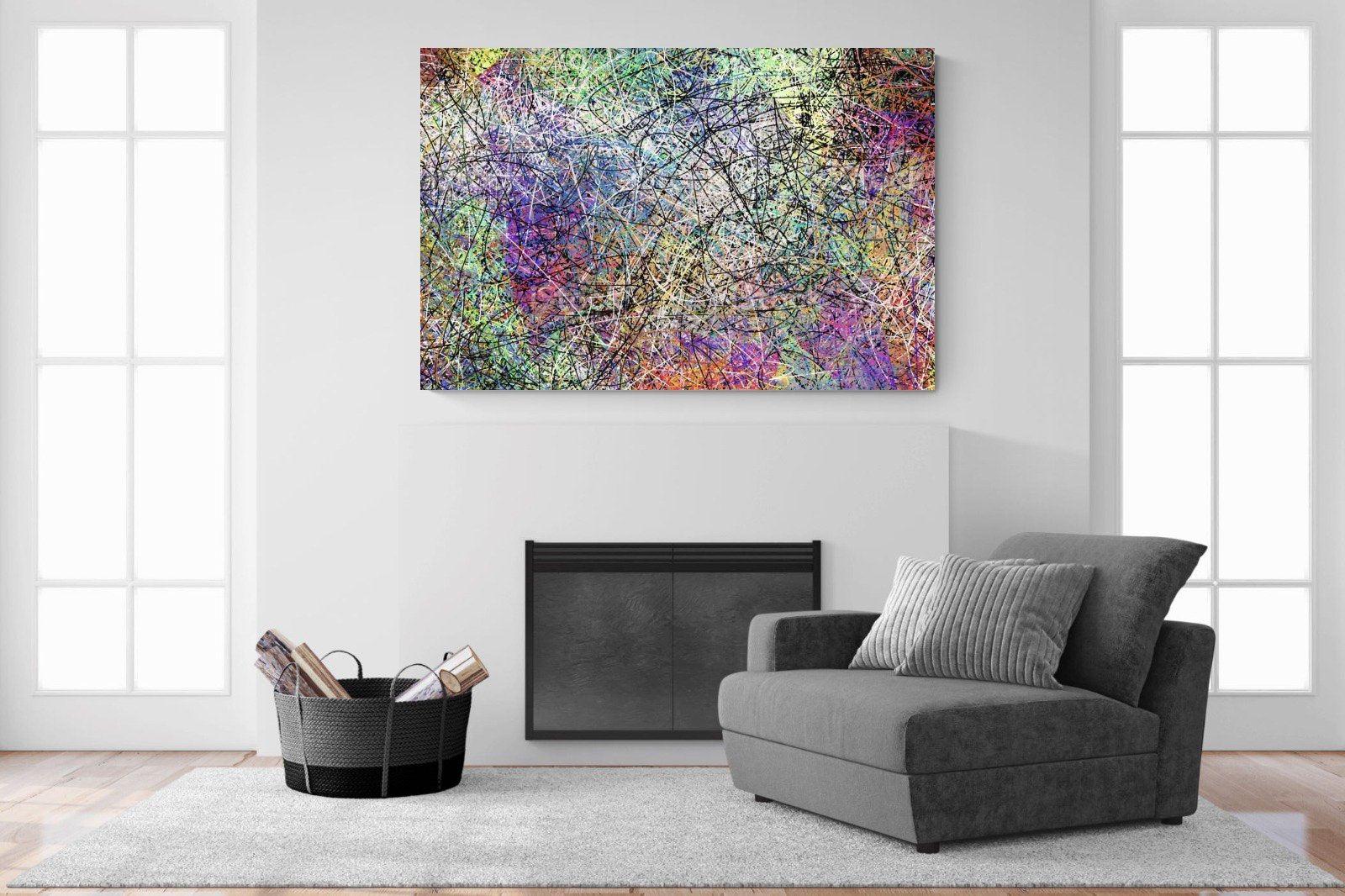 Pollock-Wall_Art-150 x 100cm-Mounted Canvas-No Frame-Pixalot