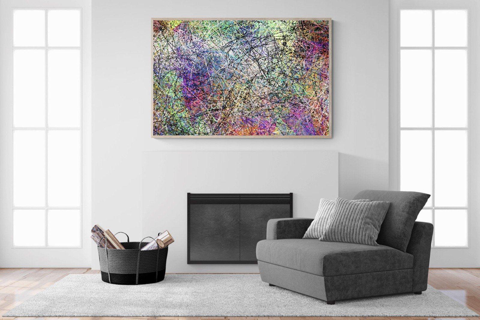 Pollock-Wall_Art-150 x 100cm-Mounted Canvas-Wood-Pixalot