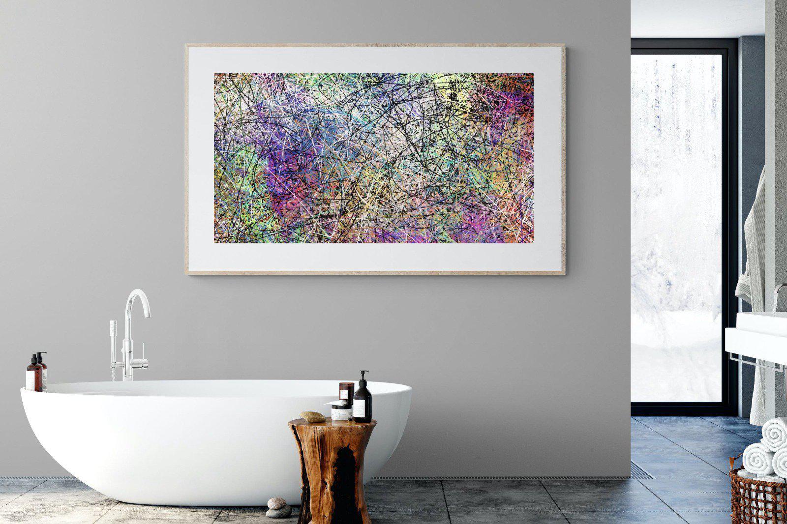 Pollock-Wall_Art-180 x 110cm-Framed Print-Wood-Pixalot