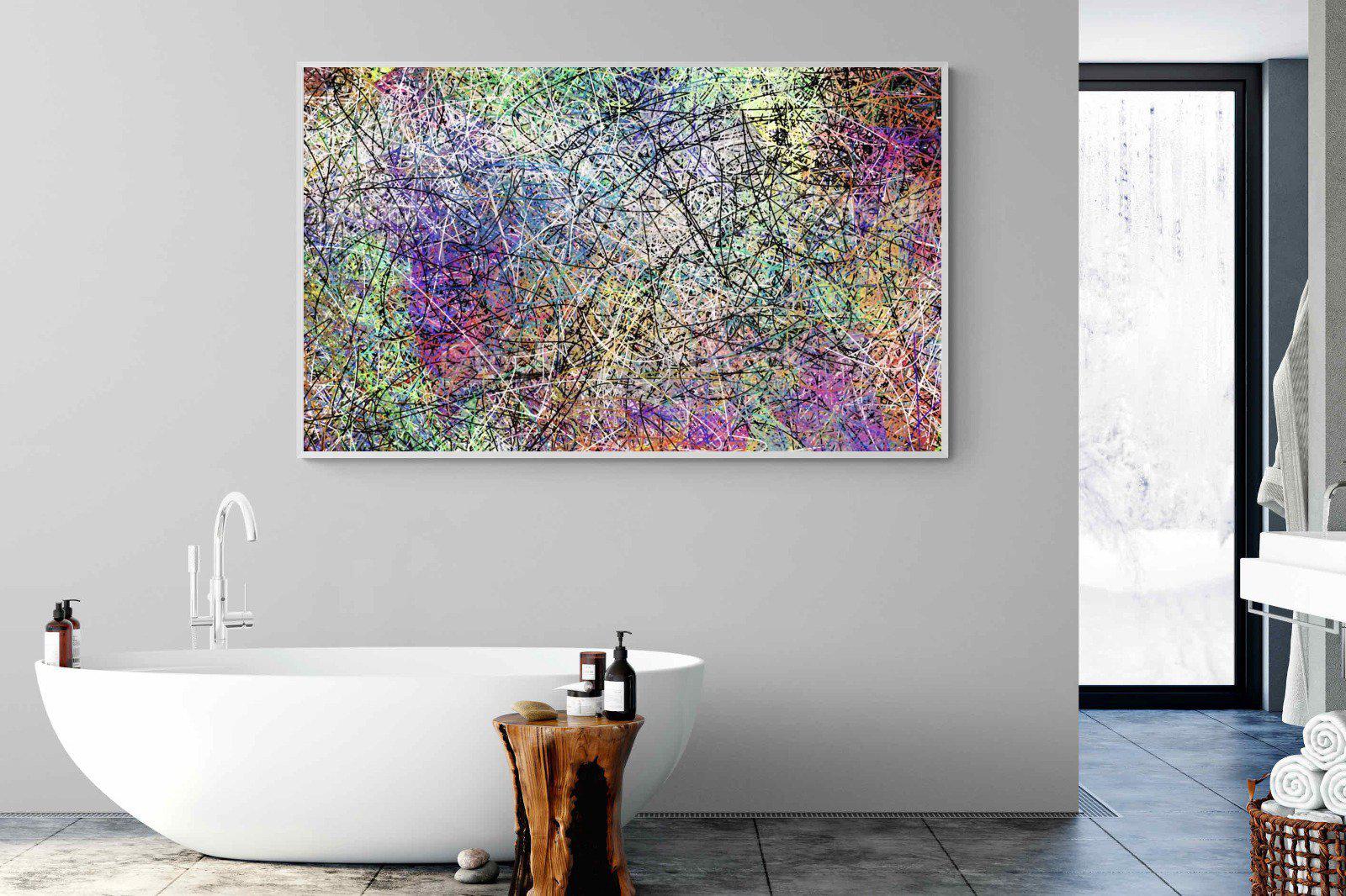 Pollock-Wall_Art-180 x 110cm-Mounted Canvas-White-Pixalot