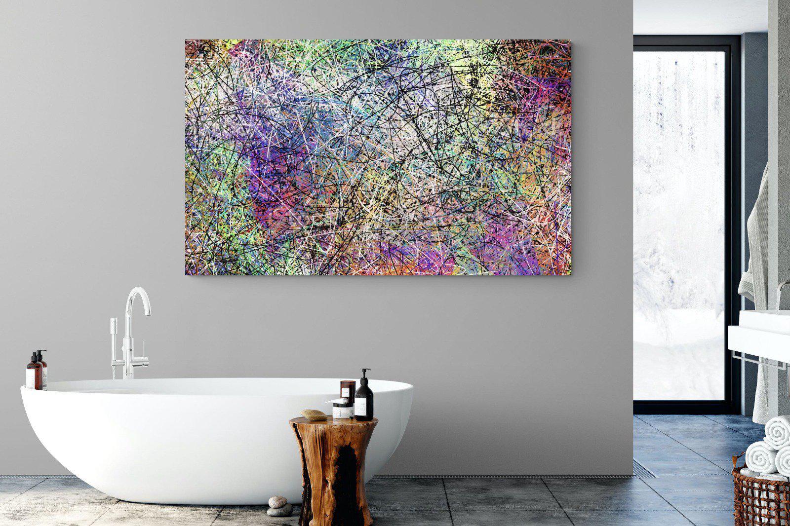 Pollock-Wall_Art-180 x 110cm-Mounted Canvas-No Frame-Pixalot