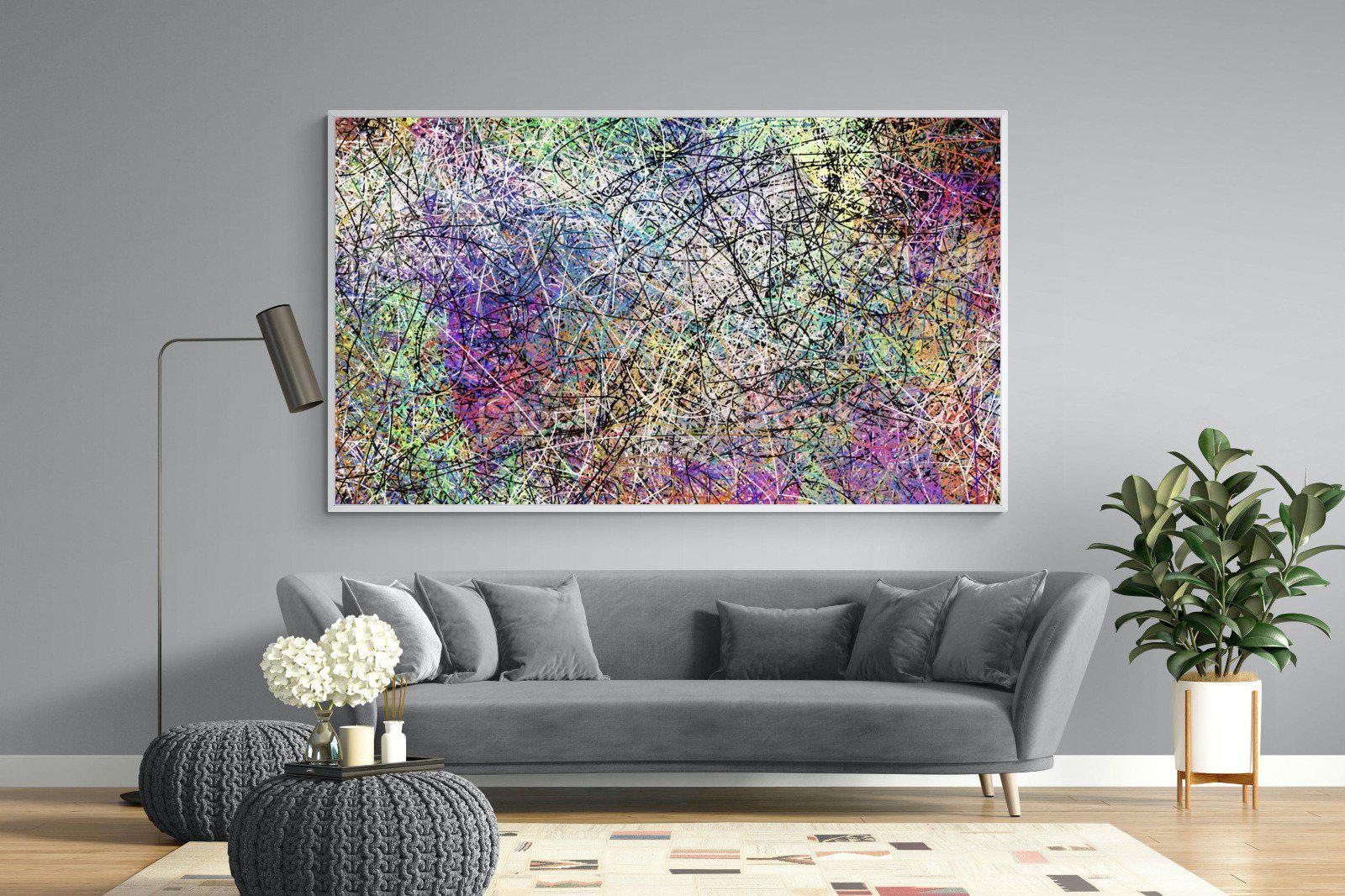 Pollock-Wall_Art-220 x 130cm-Mounted Canvas-White-Pixalot