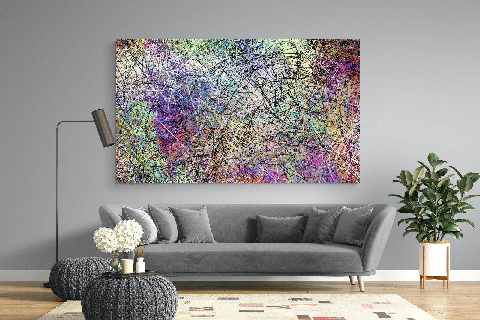 Pollock-Wall_Art-220 x 130cm-Mounted Canvas-No Frame-Pixalot
