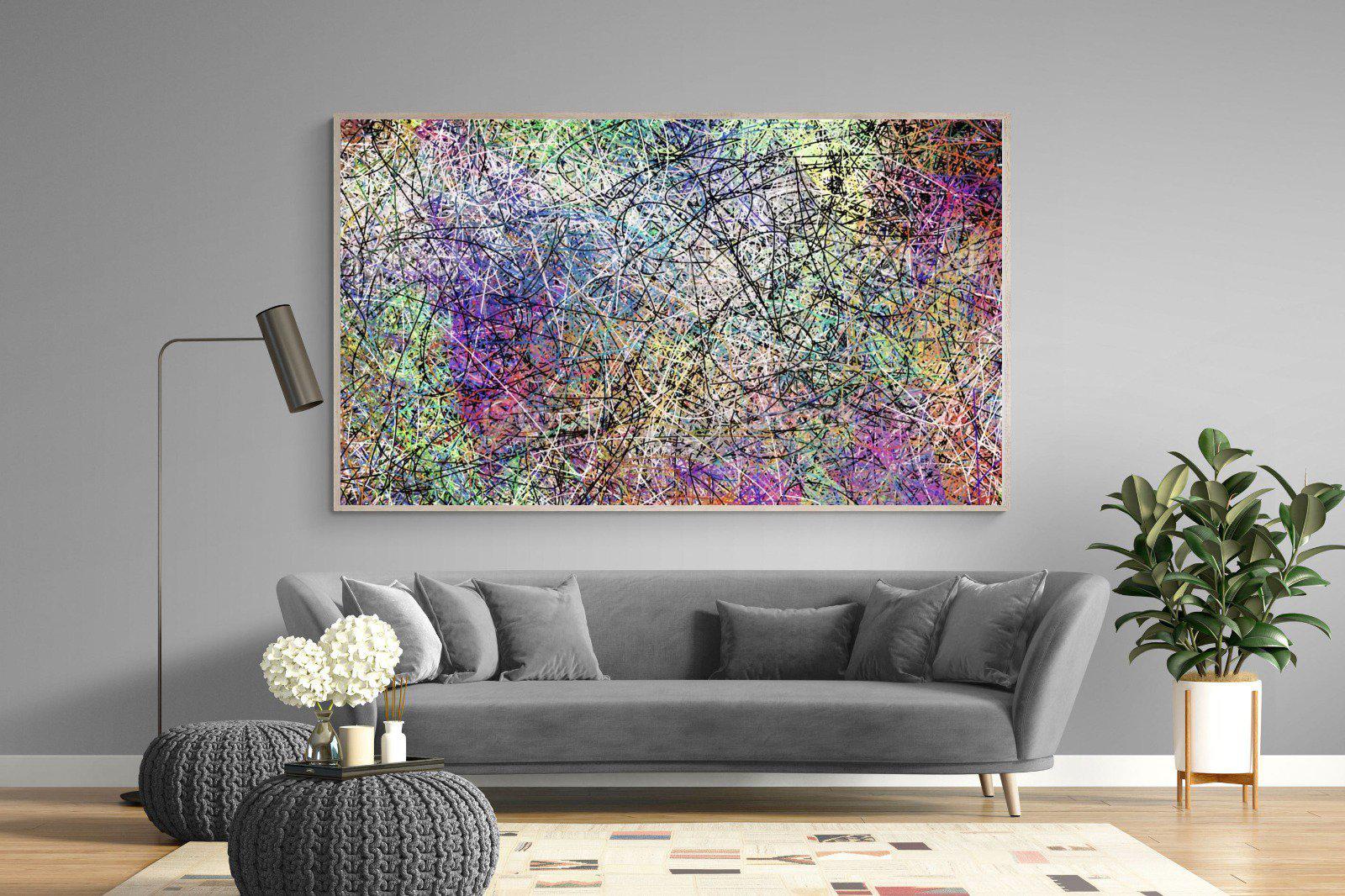 Pollock-Wall_Art-220 x 130cm-Mounted Canvas-Wood-Pixalot