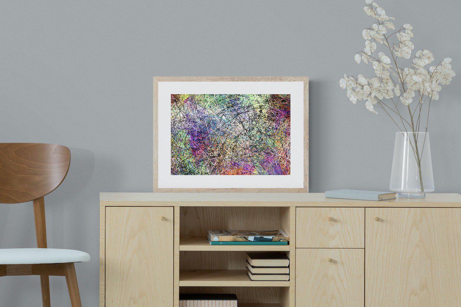 Pollock-Wall_Art-60 x 45cm-Framed Print-Wood-Pixalot