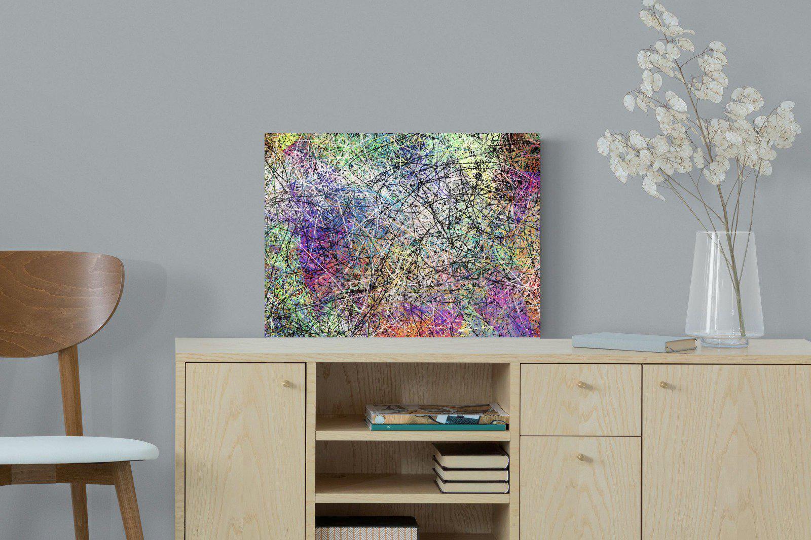 Pollock-Wall_Art-60 x 45cm-Mounted Canvas-No Frame-Pixalot