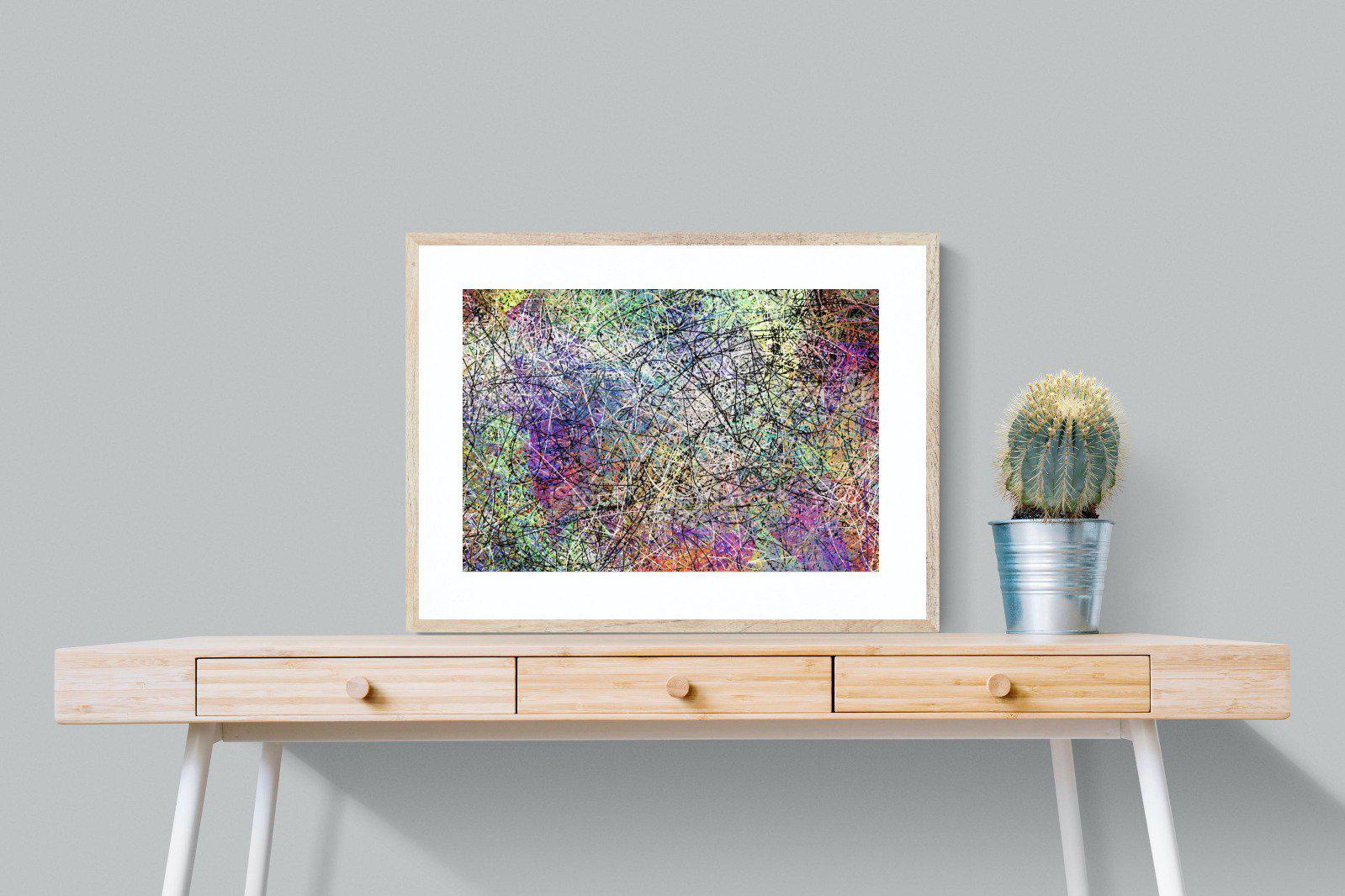 Pollock-Wall_Art-80 x 60cm-Framed Print-Wood-Pixalot