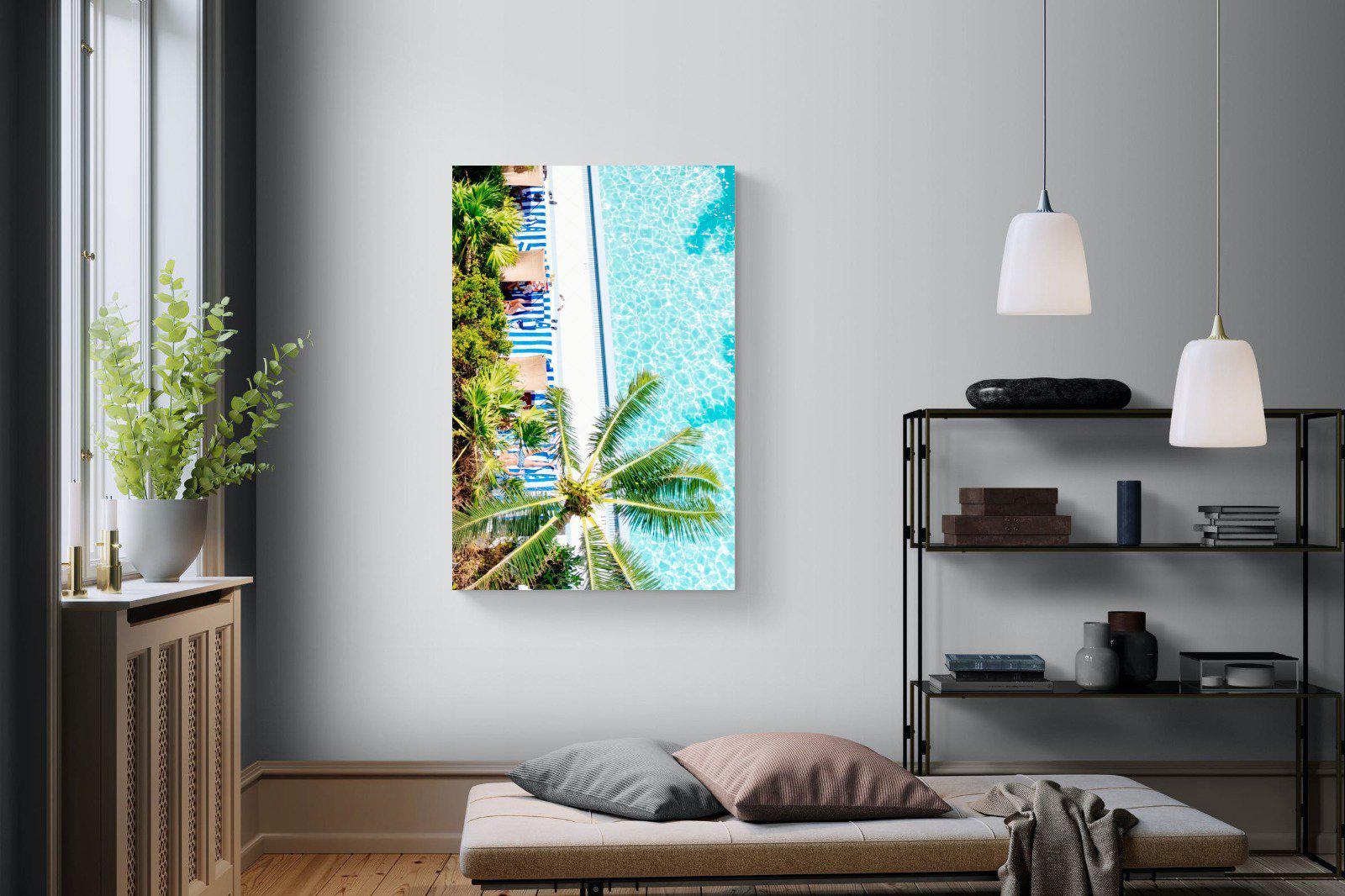 Poolside-Wall_Art-100 x 150cm-Mounted Canvas-No Frame-Pixalot