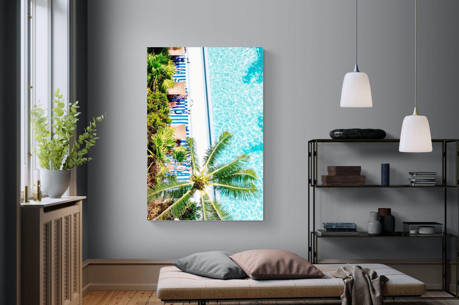 Poolside-Wall_Art-120 x 180cm-Mounted Canvas-No Frame-Pixalot