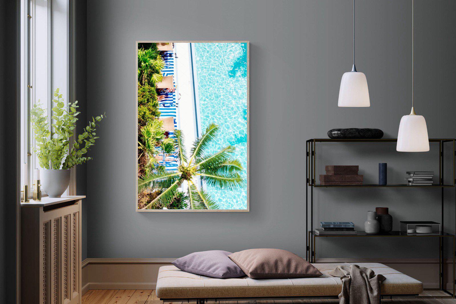 Poolside-Wall_Art-120 x 180cm-Mounted Canvas-Wood-Pixalot