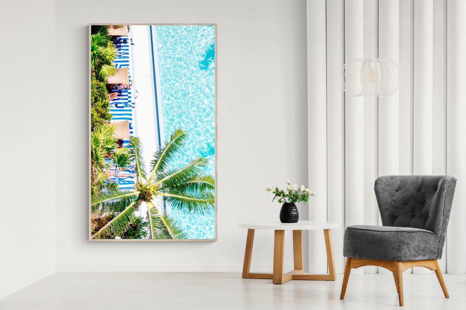 Poolside-Wall_Art-130 x 220cm-Mounted Canvas-Wood-Pixalot