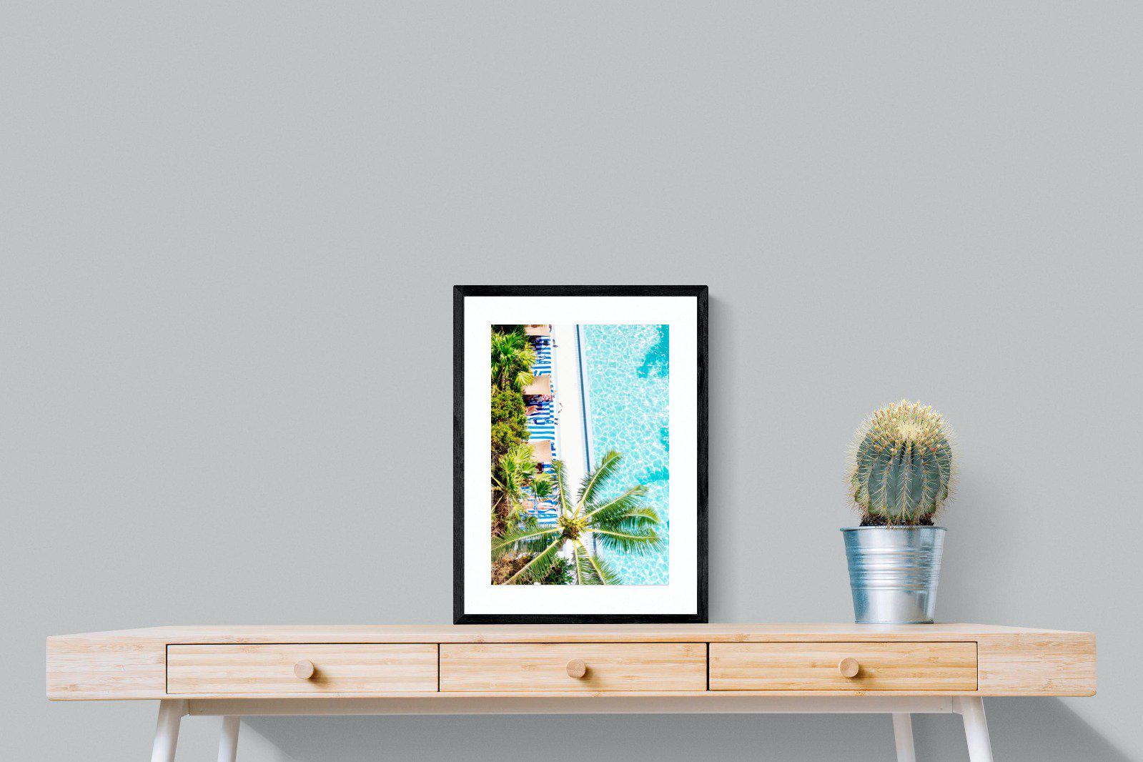 Poolside-Wall_Art-45 x 60cm-Framed Print-Black-Pixalot