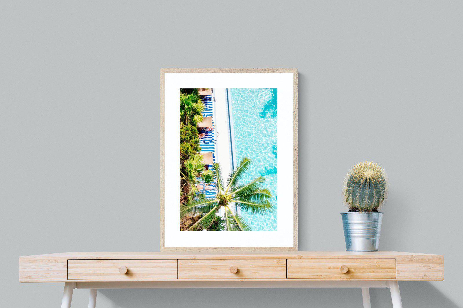 Poolside-Wall_Art-60 x 80cm-Framed Print-Wood-Pixalot