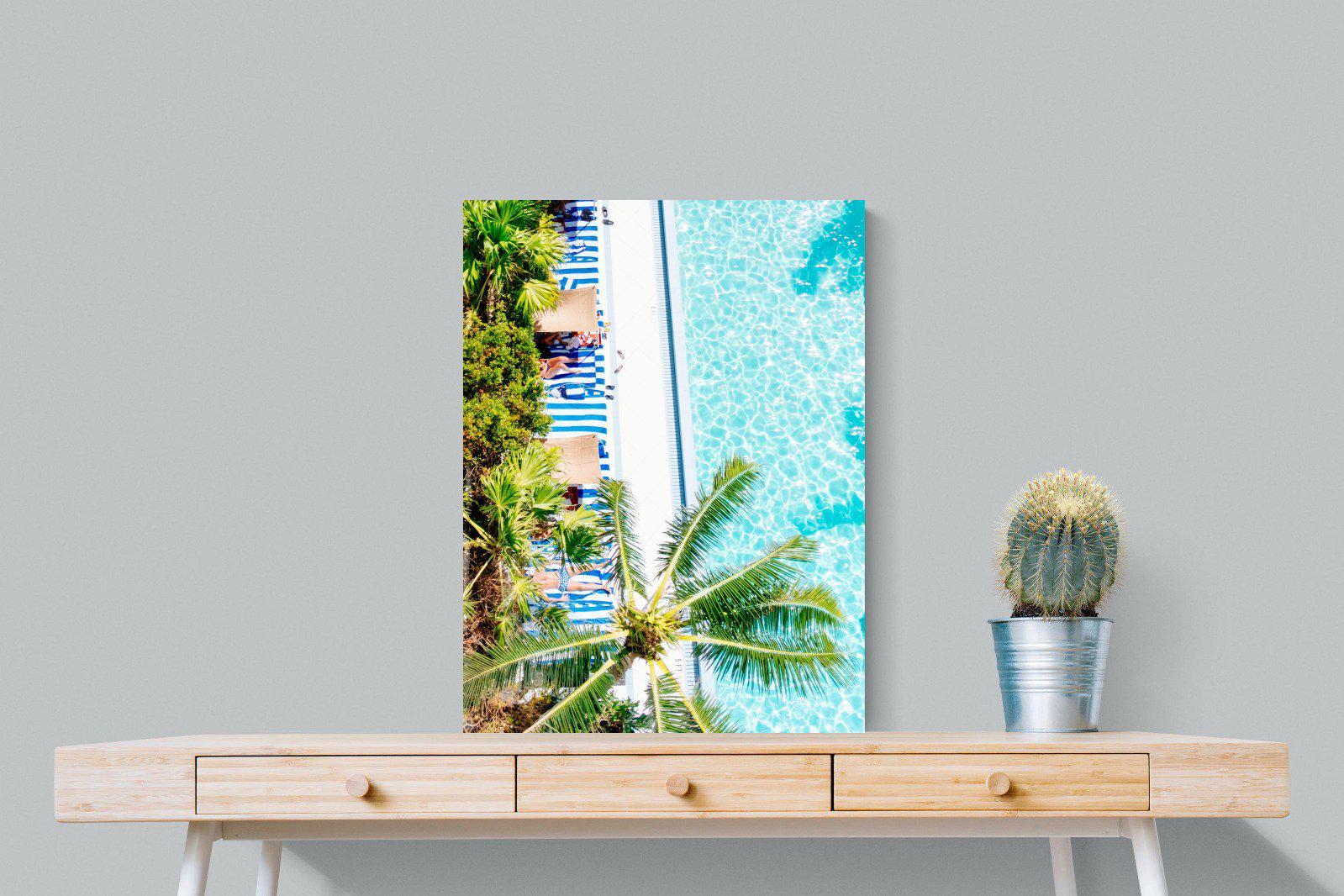 Poolside-Wall_Art-60 x 80cm-Mounted Canvas-No Frame-Pixalot