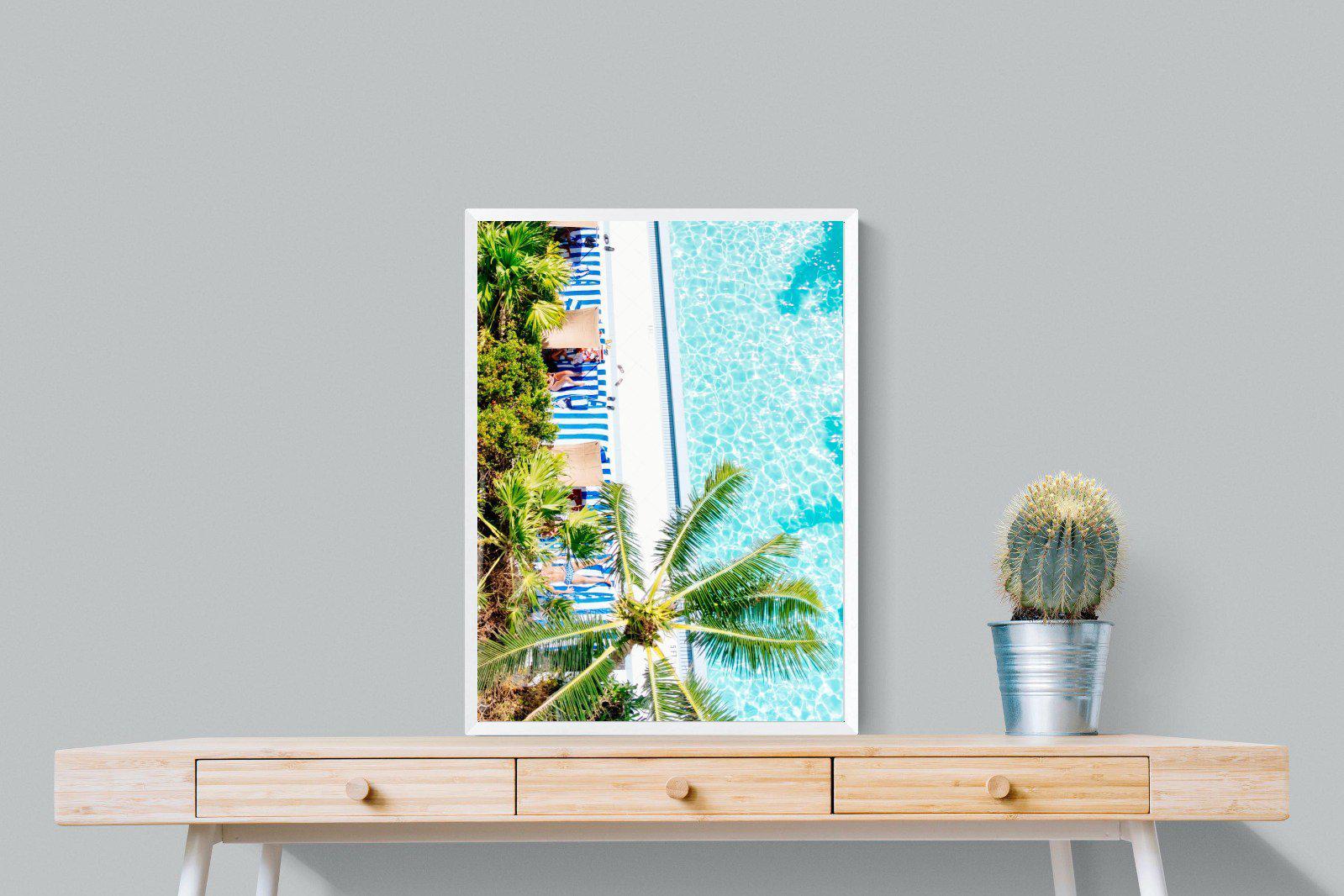 Poolside-Wall_Art-60 x 80cm-Mounted Canvas-White-Pixalot