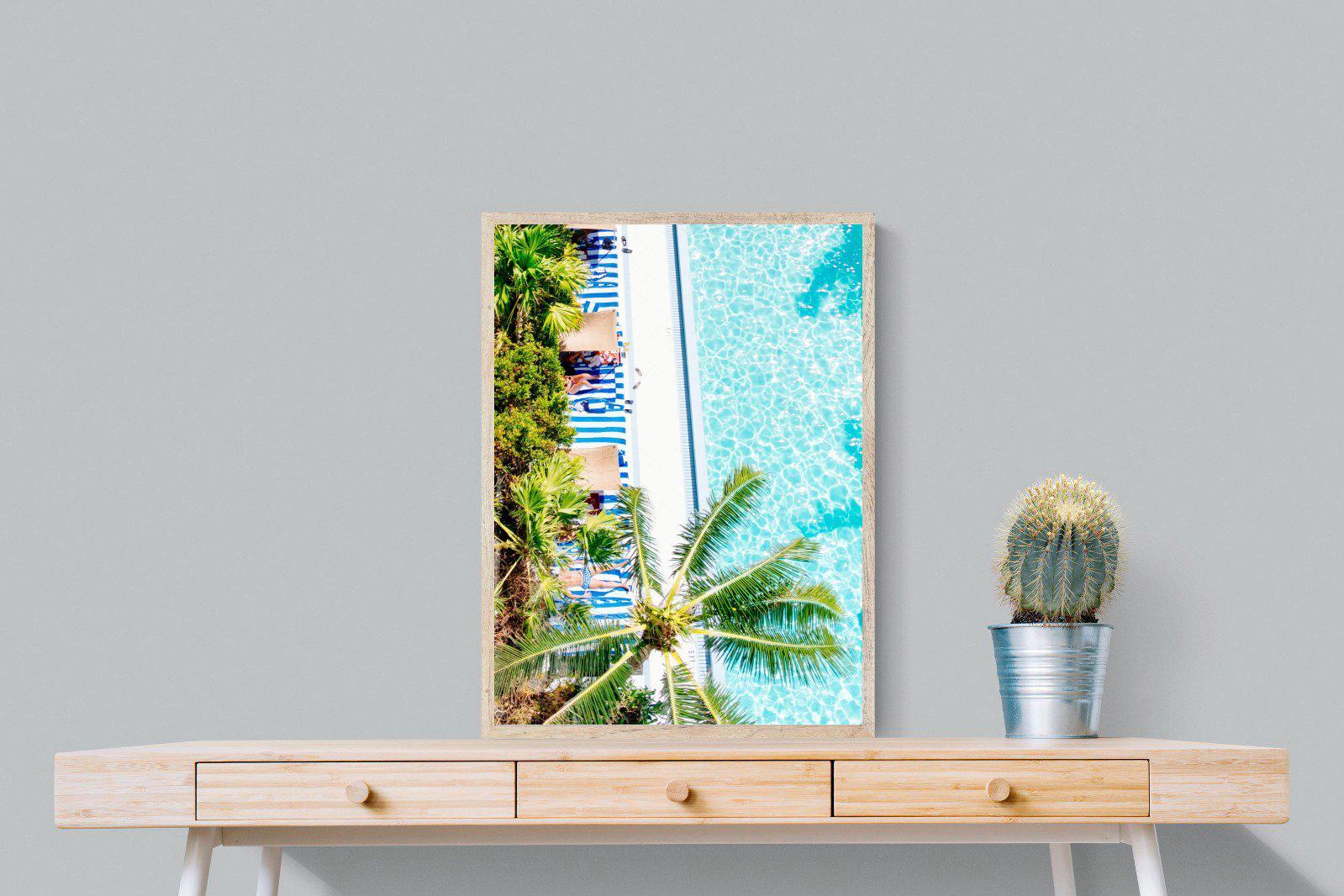 Poolside-Wall_Art-60 x 80cm-Mounted Canvas-Wood-Pixalot