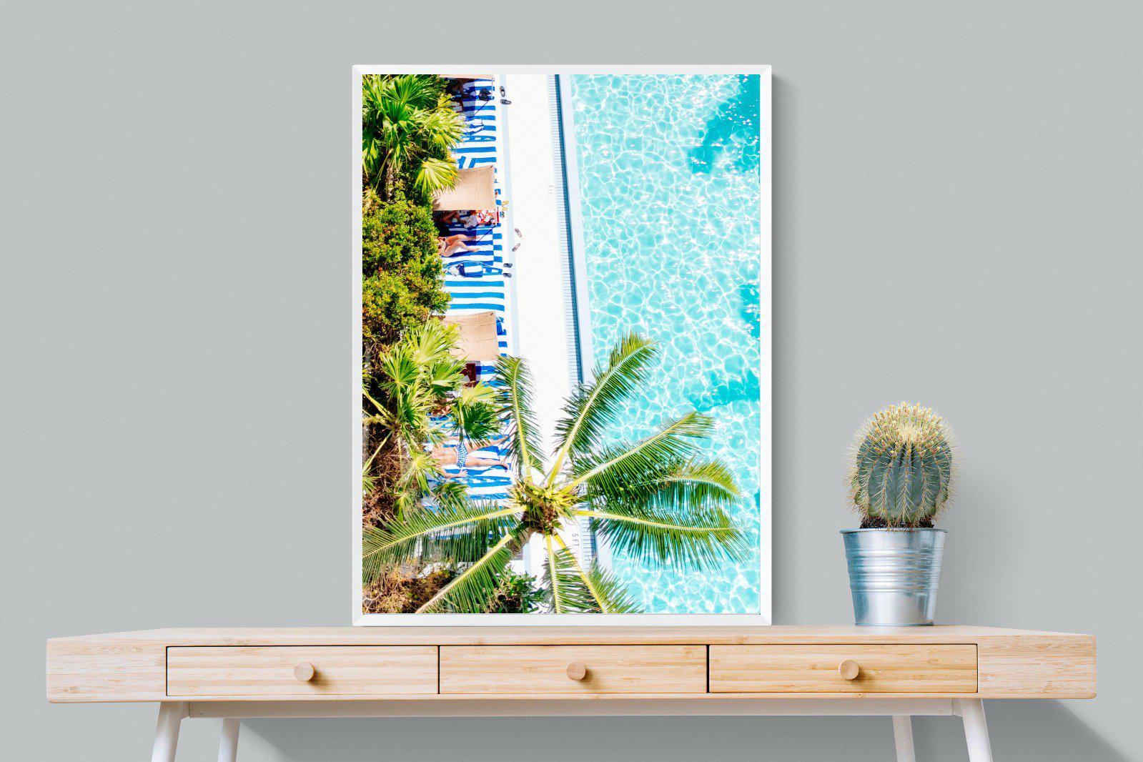 Poolside-Wall_Art-75 x 100cm-Mounted Canvas-White-Pixalot