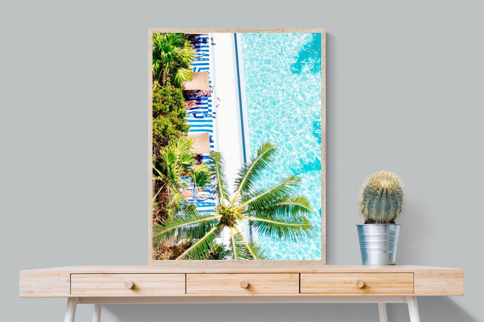 Poolside-Wall_Art-75 x 100cm-Mounted Canvas-Wood-Pixalot