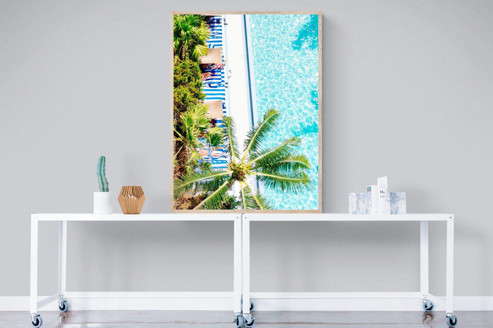 Poolside-Wall_Art-90 x 120cm-Mounted Canvas-Wood-Pixalot