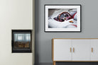 Porsche 550 Spyder-Wall_Art-100 x 75cm-Framed Print-Black-Pixalot