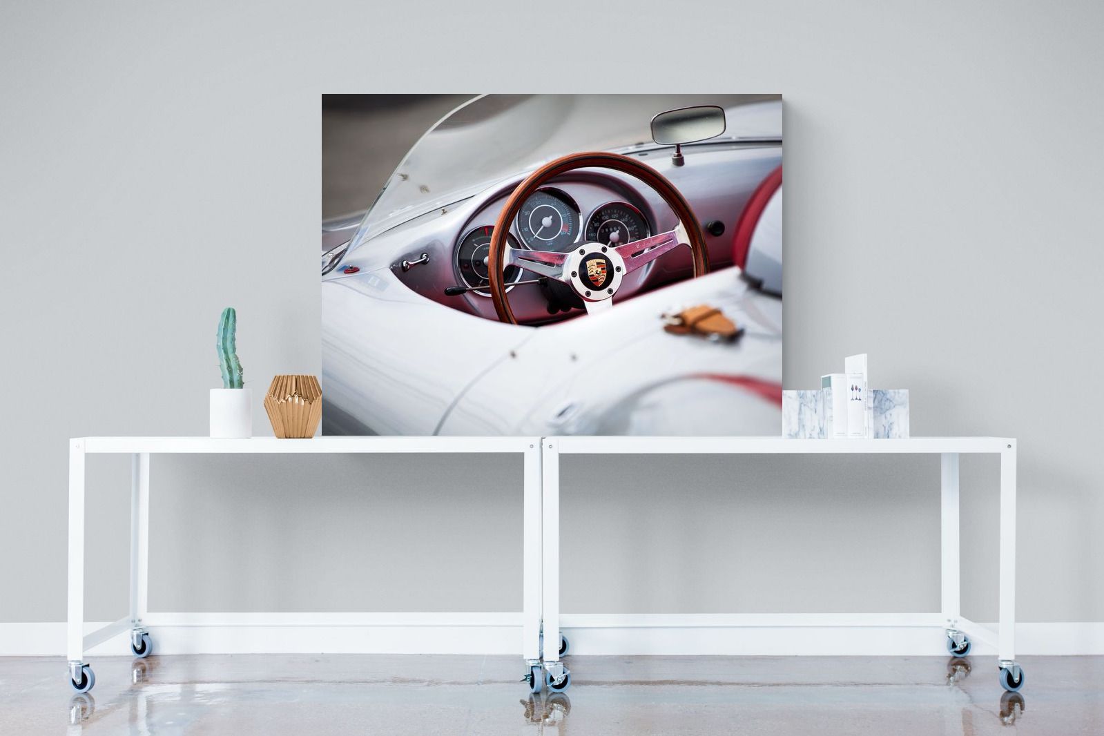 Porsche 550 Spyder-Wall_Art-120 x 90cm-Mounted Canvas-No Frame-Pixalot