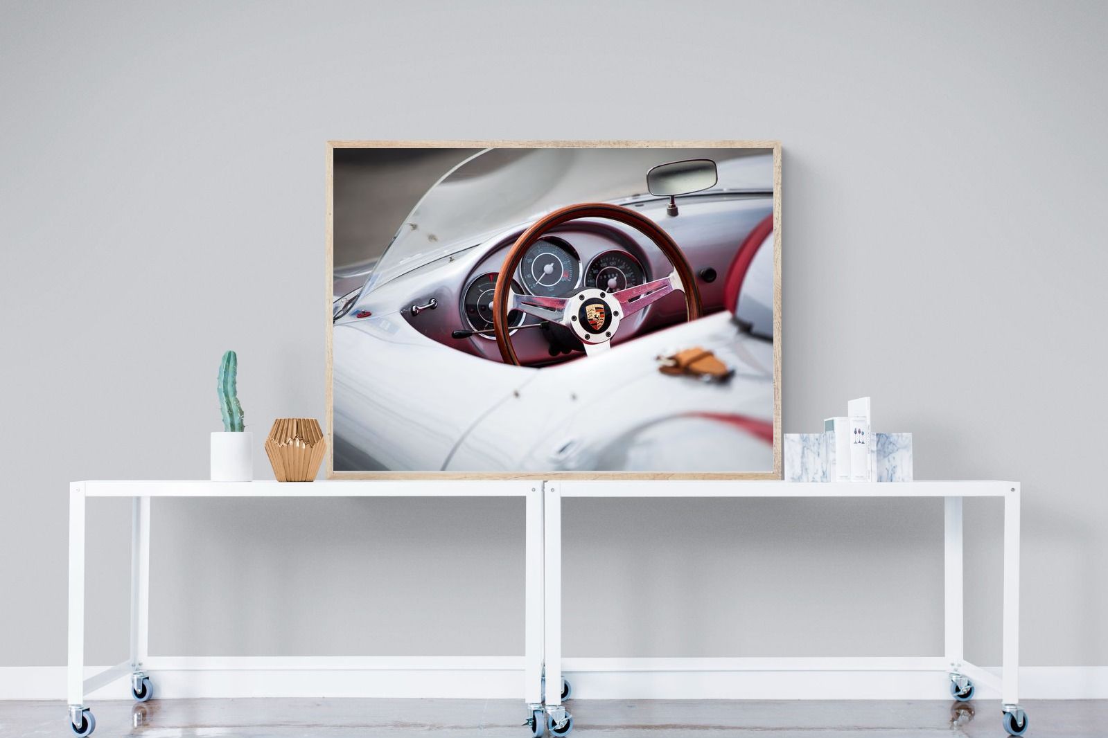 Porsche 550 Spyder-Wall_Art-120 x 90cm-Mounted Canvas-Wood-Pixalot