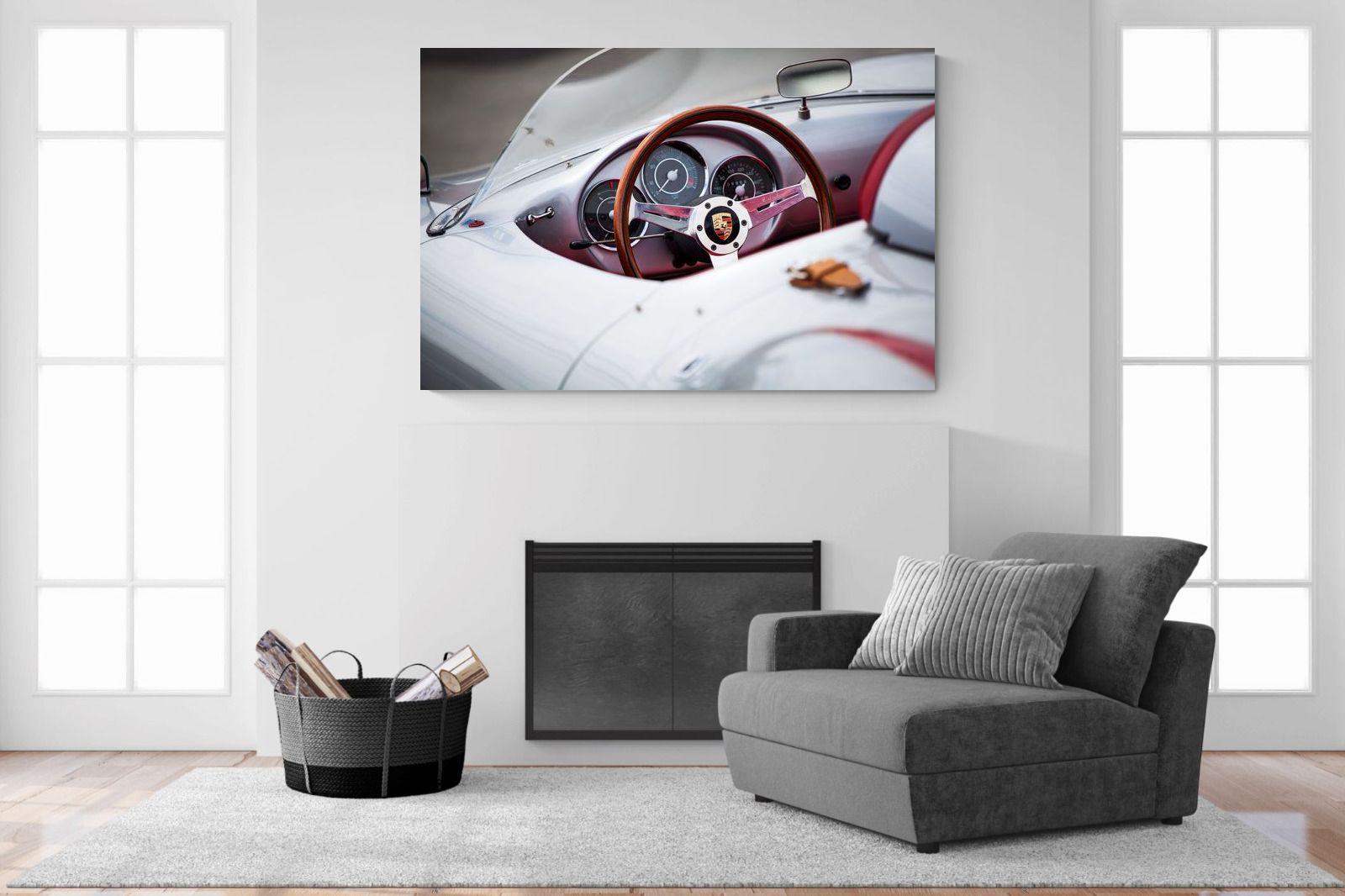 Porsche 550 Spyder-Wall_Art-150 x 100cm-Mounted Canvas-No Frame-Pixalot