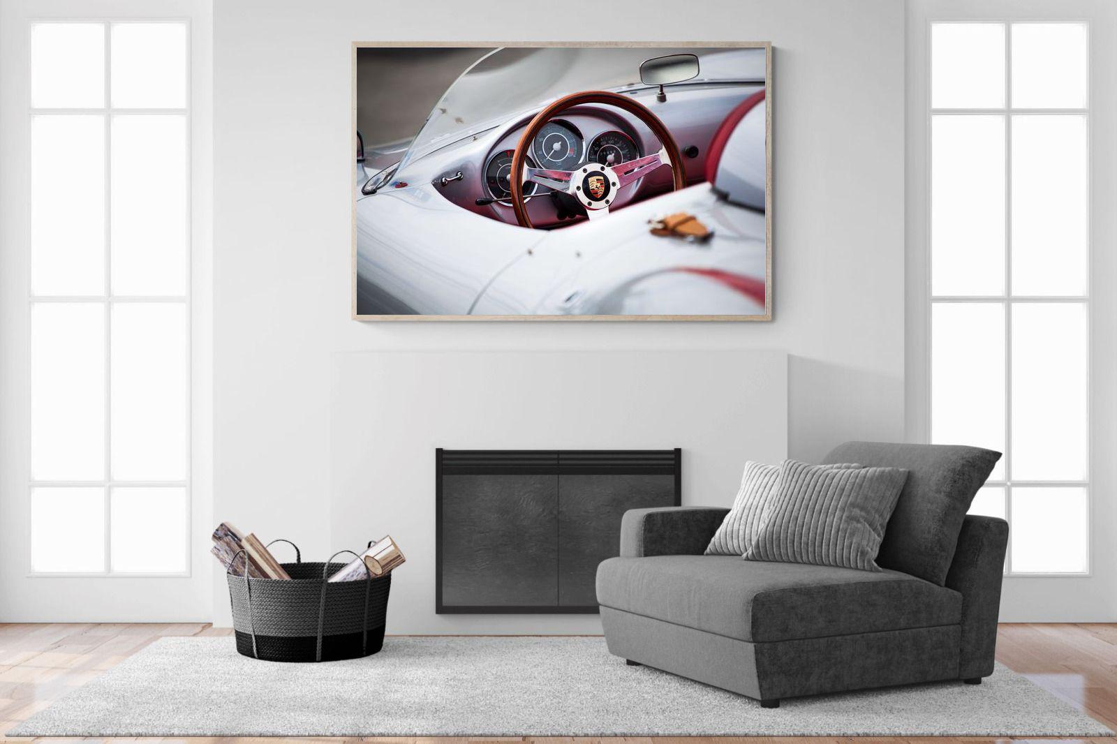 Porsche 550 Spyder-Wall_Art-150 x 100cm-Mounted Canvas-Wood-Pixalot