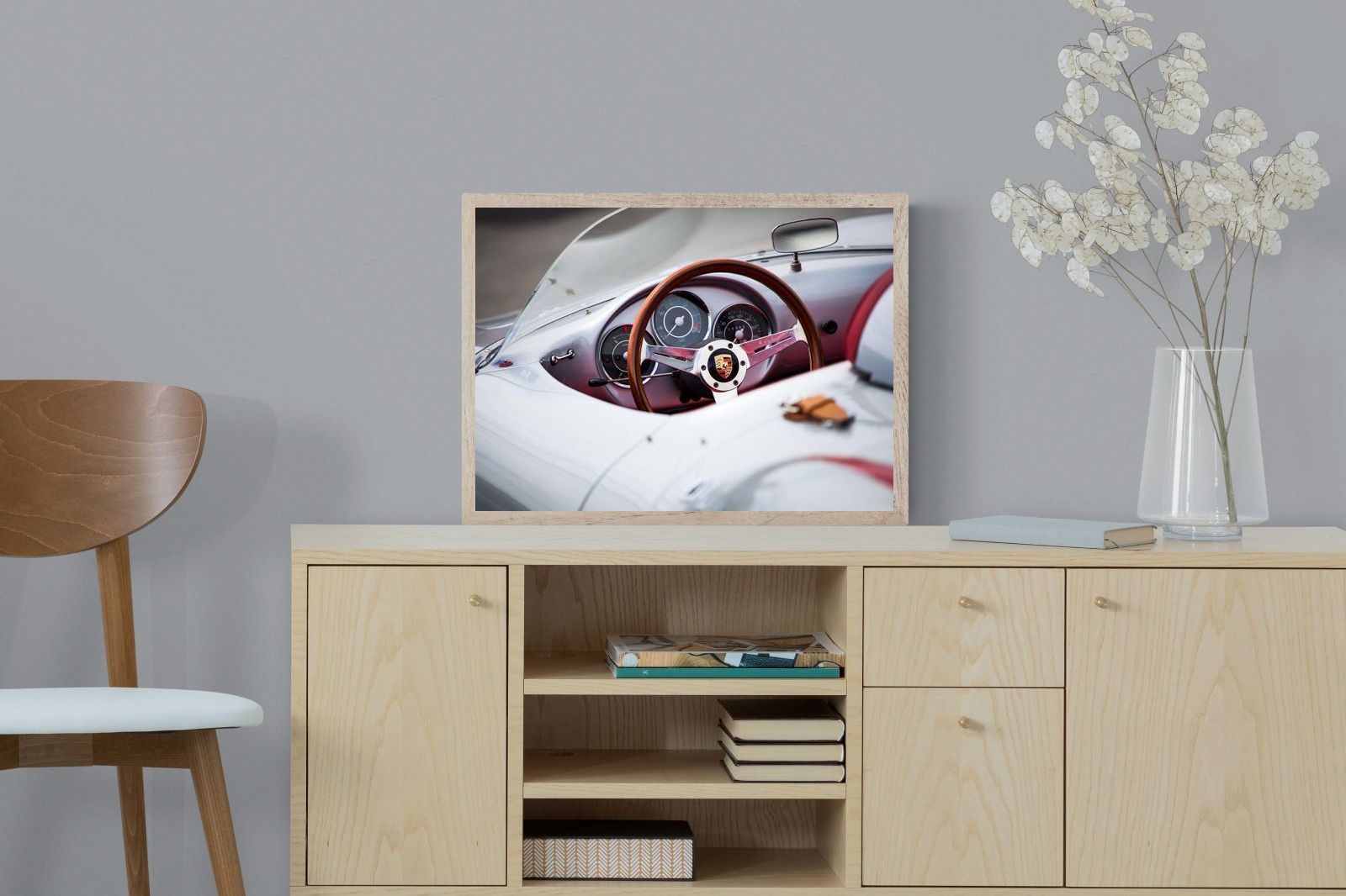 Porsche 550 Spyder-Wall_Art-60 x 45cm-Mounted Canvas-Wood-Pixalot