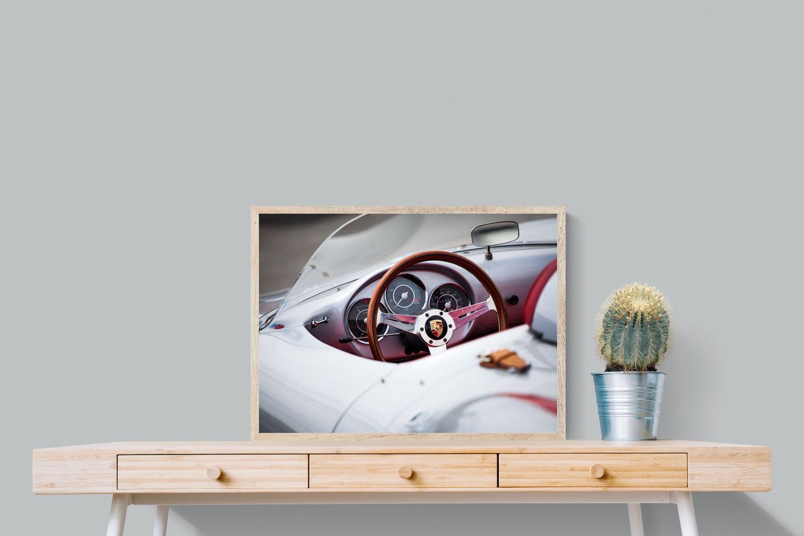 Porsche 550 Spyder-Wall_Art-80 x 60cm-Mounted Canvas-Wood-Pixalot