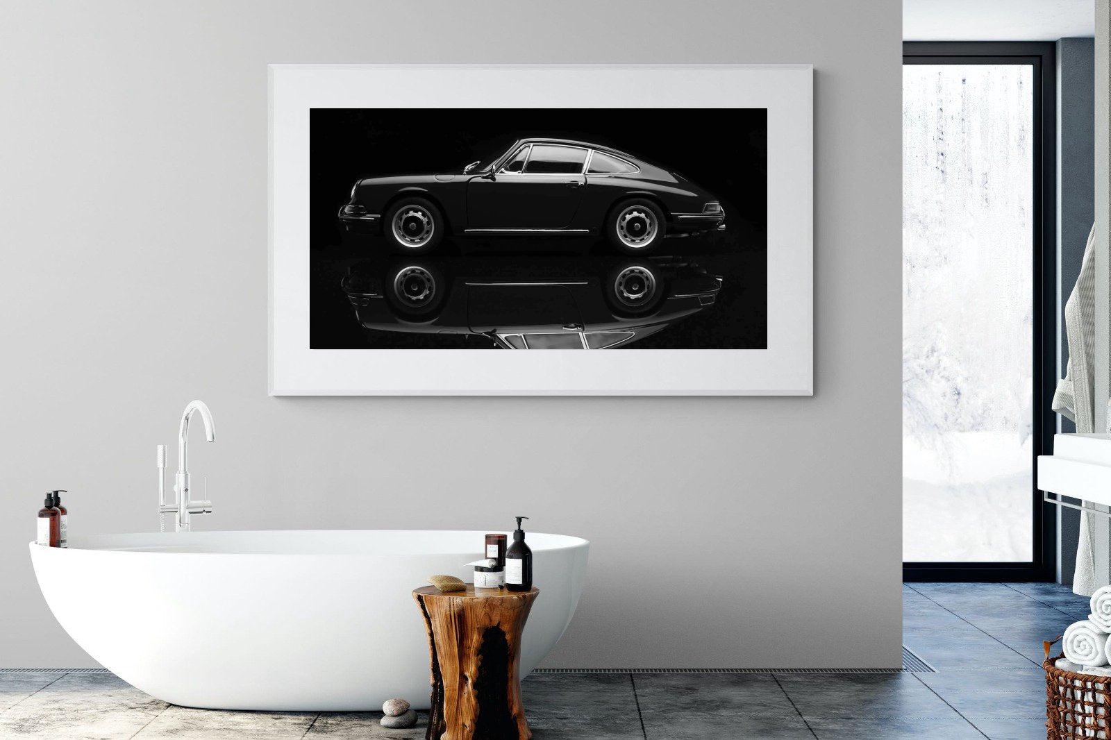 Porsche 911-Wall_Art-180 x 110cm-Framed Print-White-Pixalot