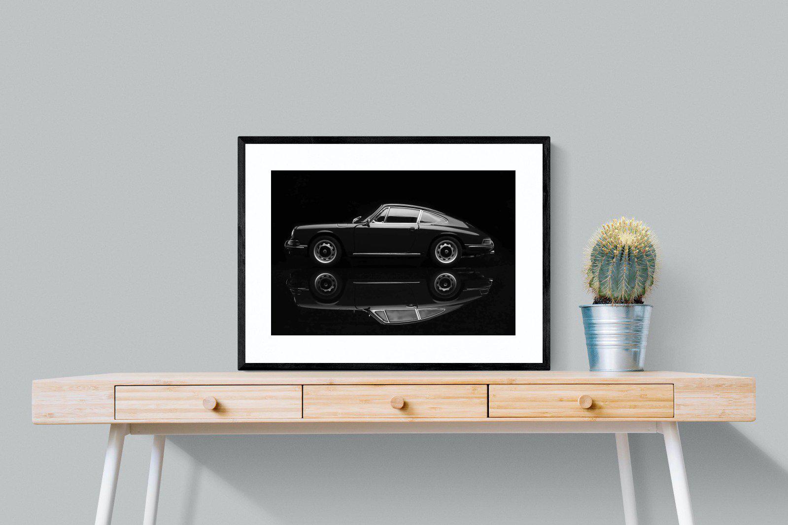 Porsche 911-Wall_Art-80 x 60cm-Framed Print-Black-Pixalot