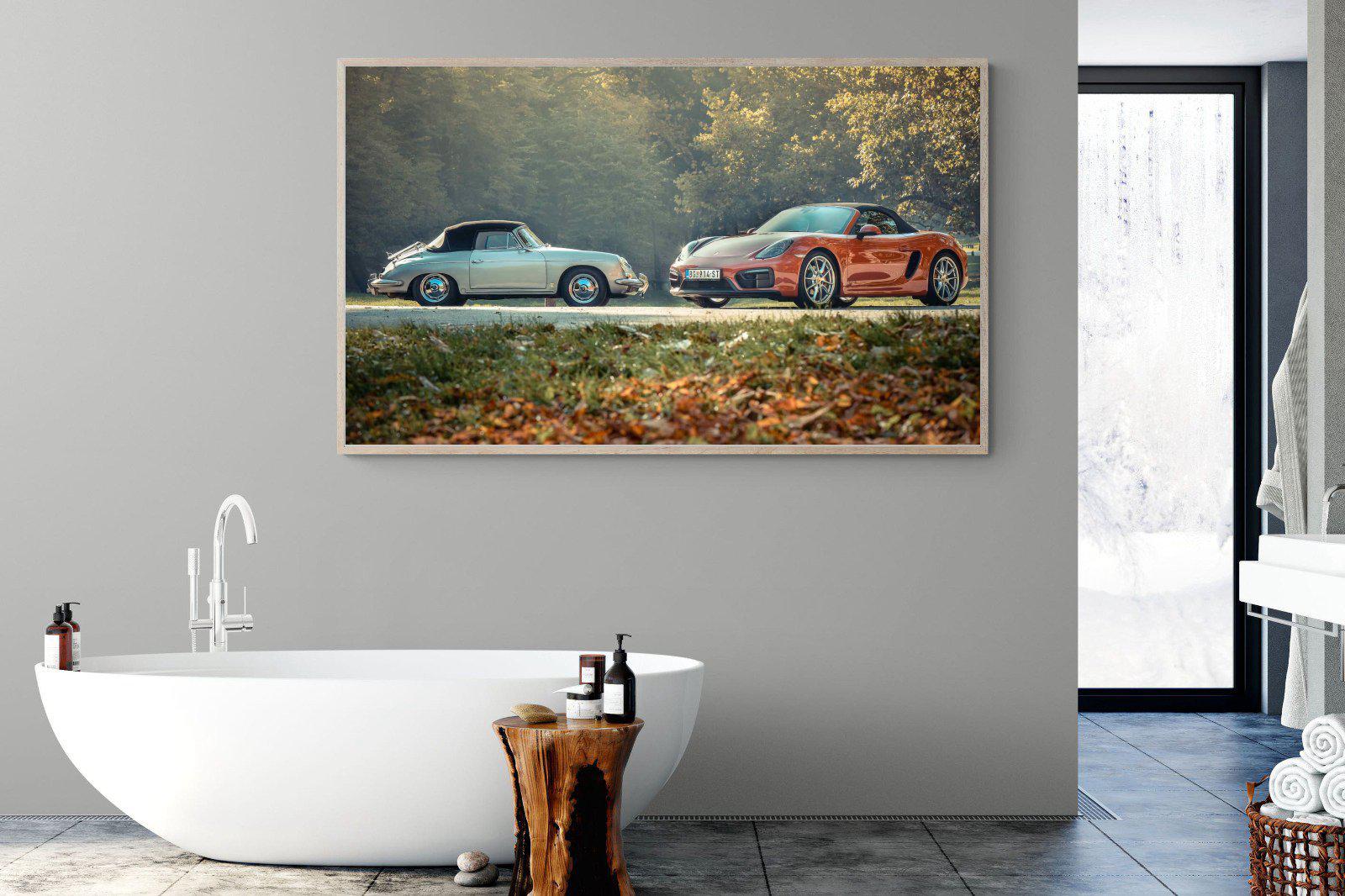 Porsche History-Wall_Art-180 x 110cm-Mounted Canvas-Wood-Pixalot