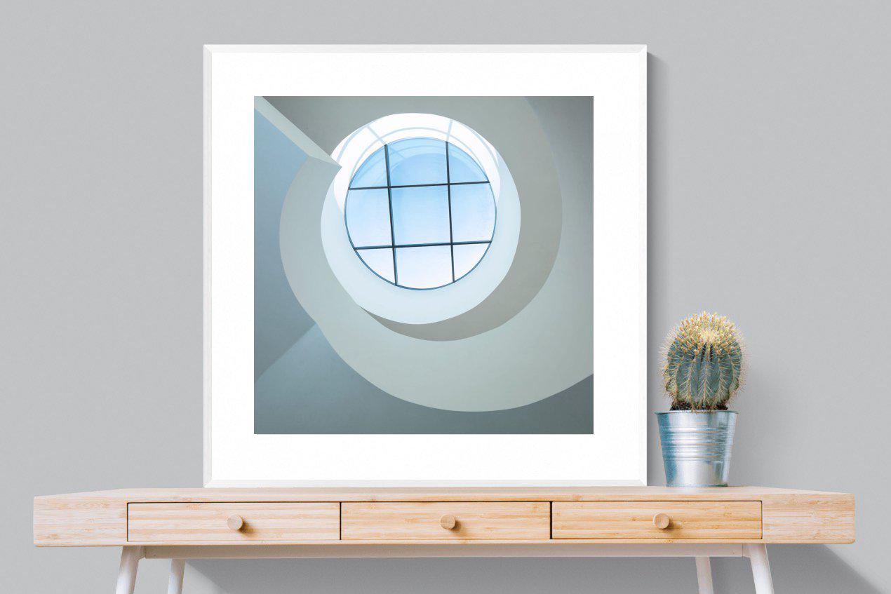 Porthole-Wall_Art-100 x 100cm-Framed Print-White-Pixalot